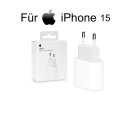 Apple iPhone 15 MHJE3ZM/A Ladegerät 20W USB‑C Power Adapter